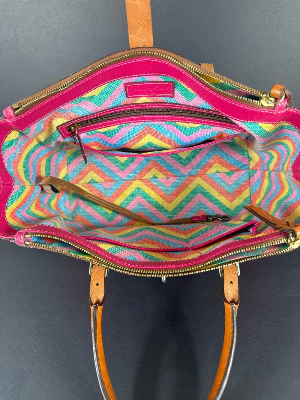 Dooney & Bourke Miller Satchel Fuchsia